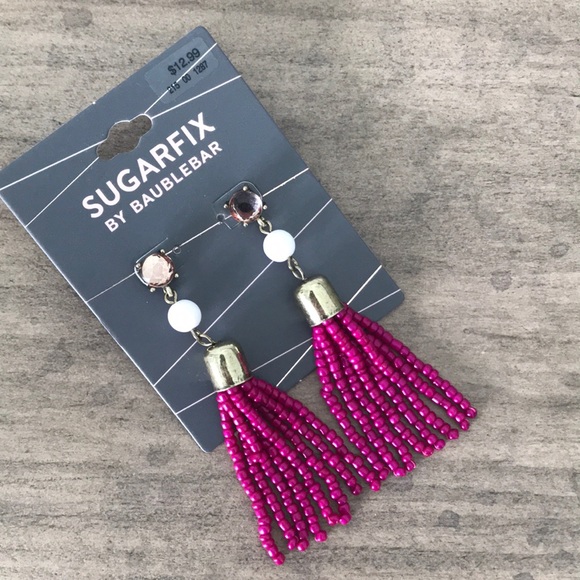 baublebar Jewelry - NWT Sugarfix by baublebar beaded tassel earrings